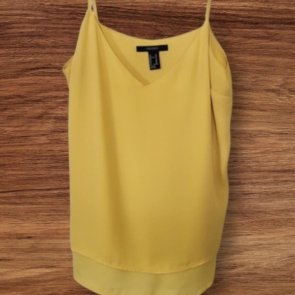 Forever 21 - Yellow V-Neck Top - Picture 1 of 5